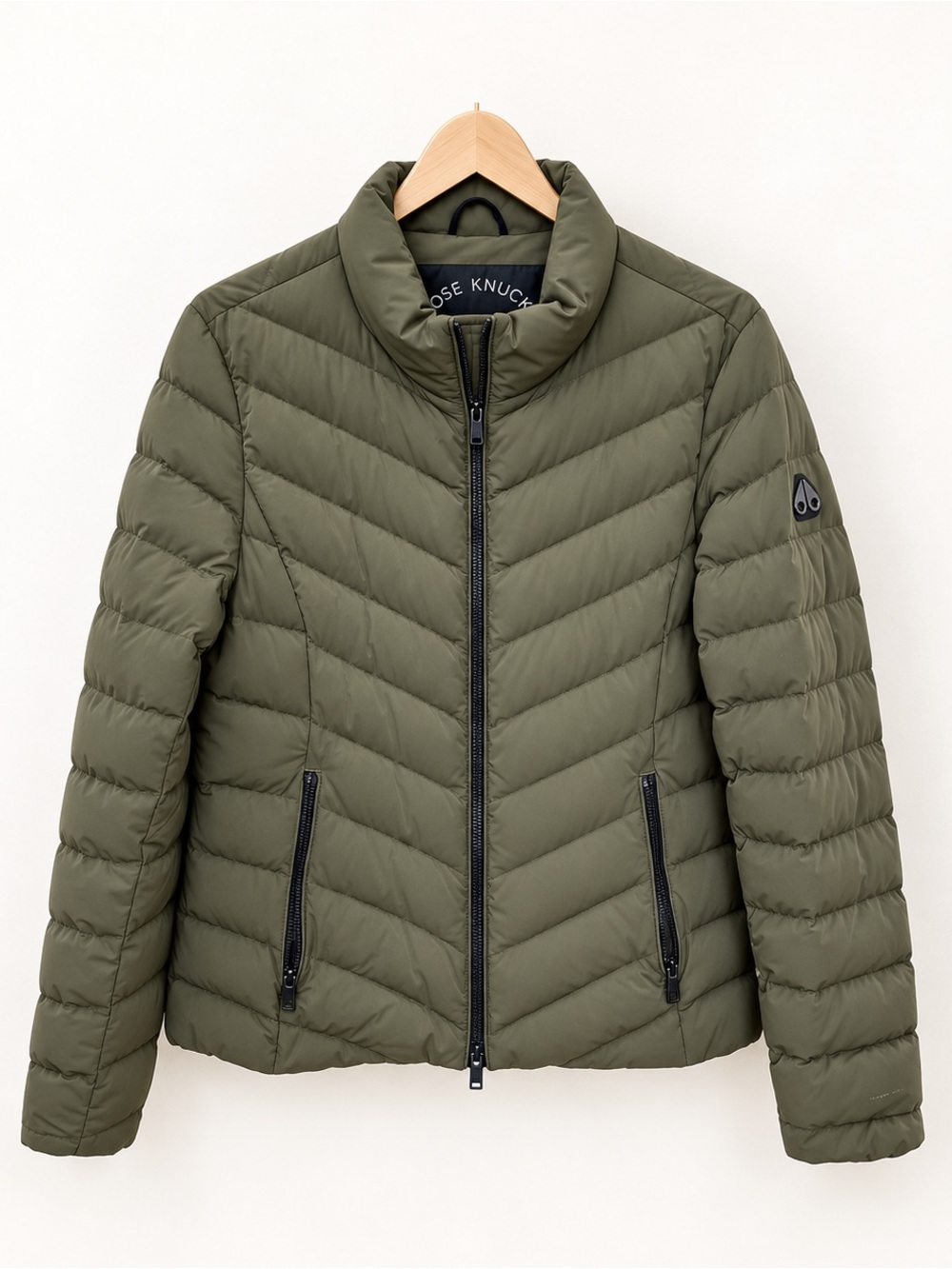 NWT Moose Knuckles Elora Down Jacket Dark Olive Large $745